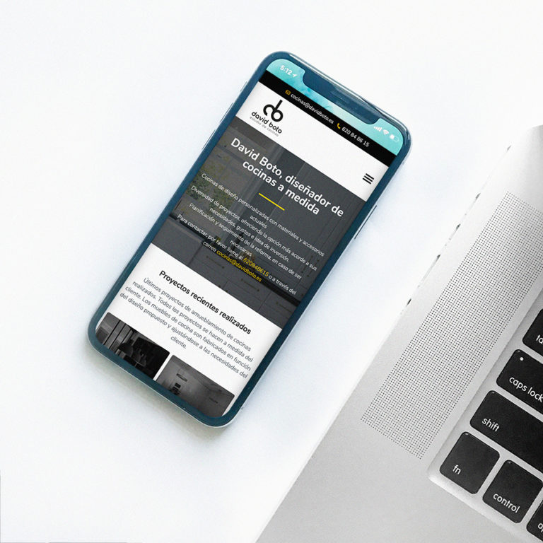 diseño web diseñador de interiores y muebles de cocina